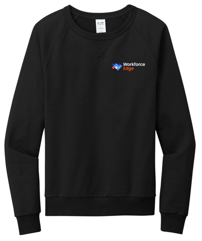 Allmade® Unisex Organic French Terry Crewneck Sweatshirt - BLACK