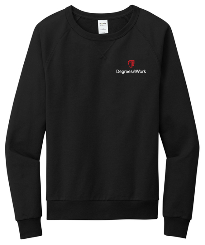 Allmade® Unisex Organic French Terry Crewneck Sweatshirt - BLACK