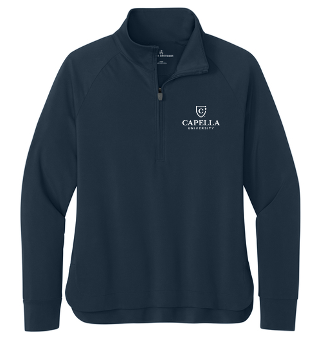 NEW Brooks Brothers® Women’s Luxe Performance 1/4-Zip - Navy Blazer