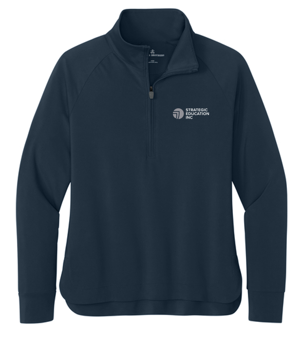 NEW Brooks Brothers® Women’s Luxe Performance 1/4-Zip - Navy Blazer