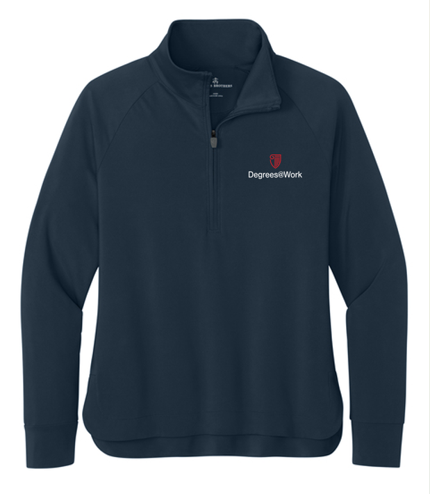NEW Brooks Brothers® Women’s Luxe Performance 1/4-Zip - Navy Blazer