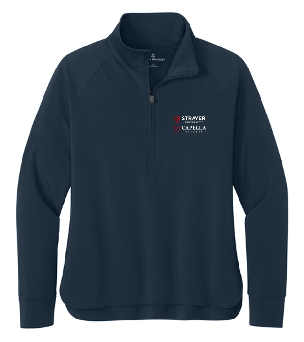 NEW Brooks Brothers® Women’s Luxe Performance 1/4-Zip - Navy Blazer