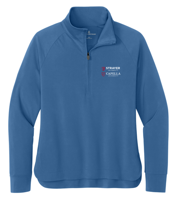 NEW Brooks Brothers® Women’s Luxe Performance 1/4-Zip - Charter Blue