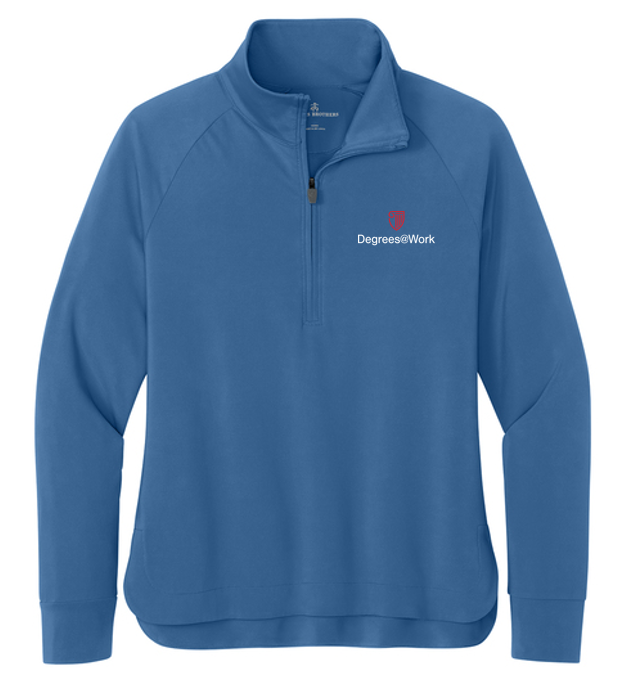 NEW Brooks Brothers® Women’s Luxe Performance 1/4-Zip - Charter Blue