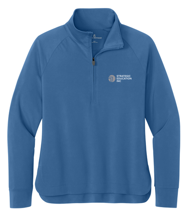 NEW Brooks Brothers® Women’s Luxe Performance 1/4-Zip - Charter Blue