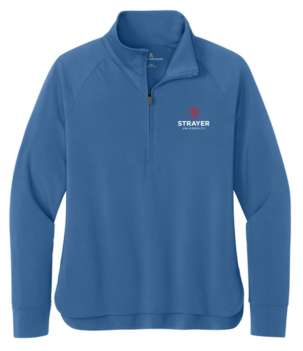 NEW Brooks Brothers® Women’s Luxe Performance 1/4-Zip - Charter Blue