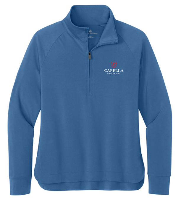NEW Brooks Brothers® Women’s Luxe Performance 1/4-Zip - Charter Blue