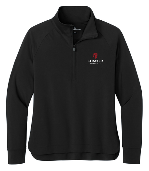 NEW Brooks Brothers® Women’s Luxe Performance 1/4-Zip - Deep Black