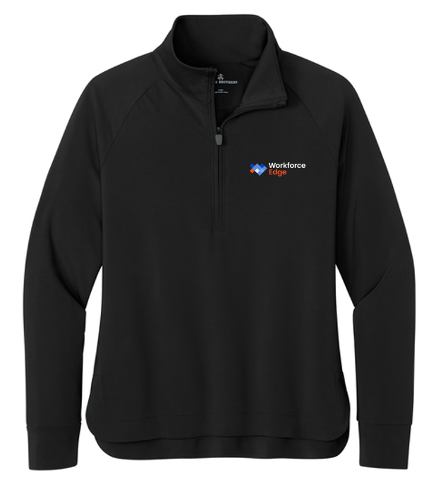 NEW Brooks Brothers® Women’s Luxe Performance 1/4-Zip - Deep Black