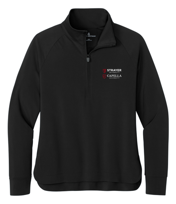NEW Brooks Brothers® Women’s Luxe Performance 1/4-Zip - Deep Black