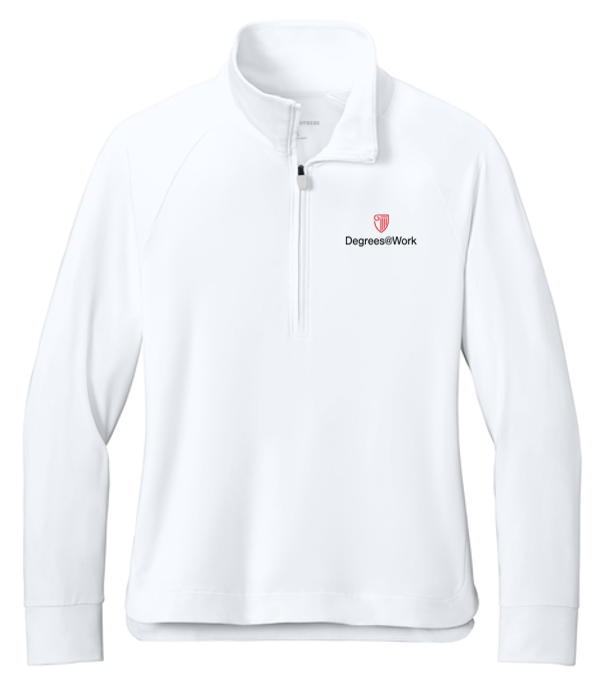 NEW Brooks Brothers® Women’s Luxe Performance 1/4-Zip - White