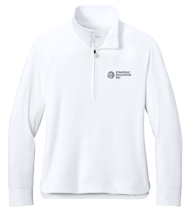 NEW Brooks Brothers® Women’s Luxe Performance 1/4-Zip - White
