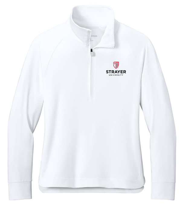 NEW Brooks Brothers® Women’s Luxe Performance 1/4-Zip - White