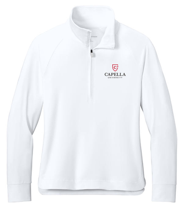 NEW Brooks Brothers® Women’s Luxe Performance 1/4-Zip - White