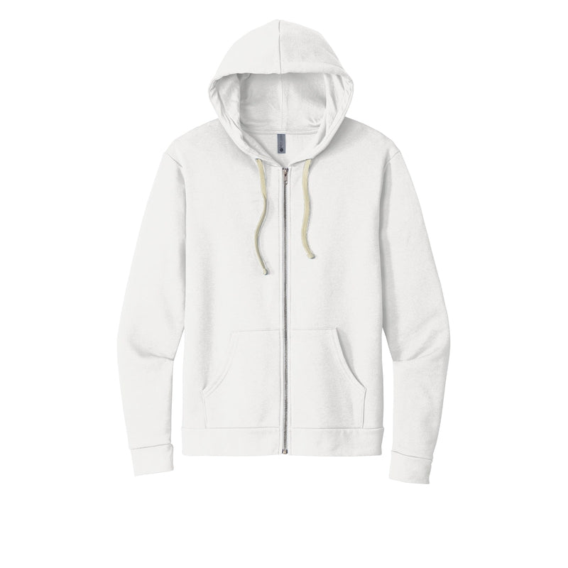 Next Level Apparel® Unisex Santa Cruz Zip Hoodie - White