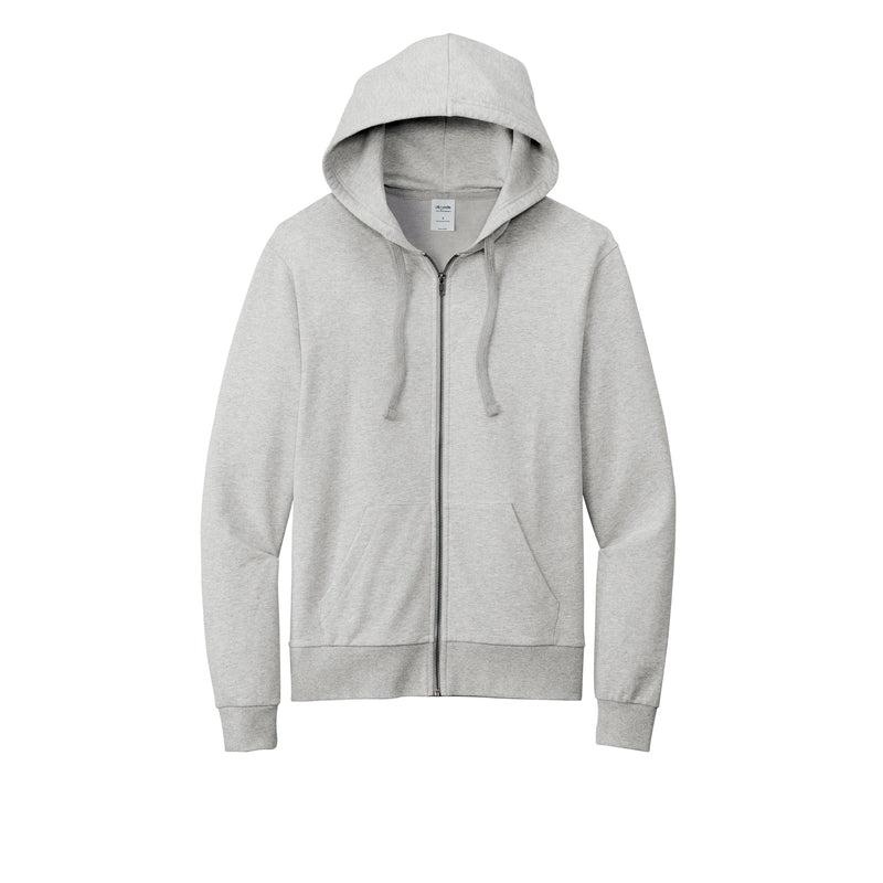 Allmade® Unisex Organic French Terry Full-Zip Hoodie - Granite Grey Heather