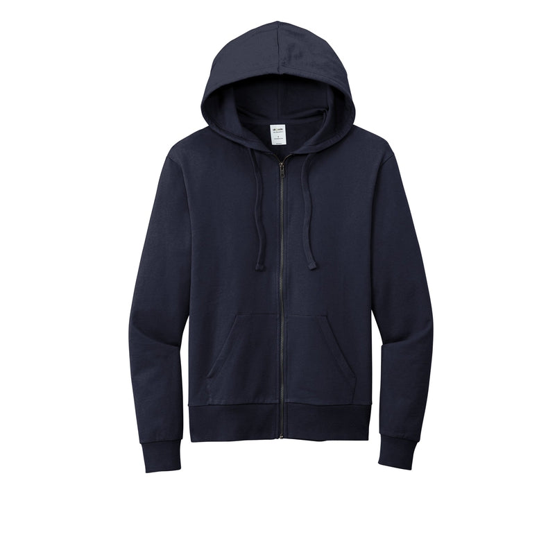 Allmade® Unisex Organic French Terry Full-Zip Hoodie - Night Sky Navy