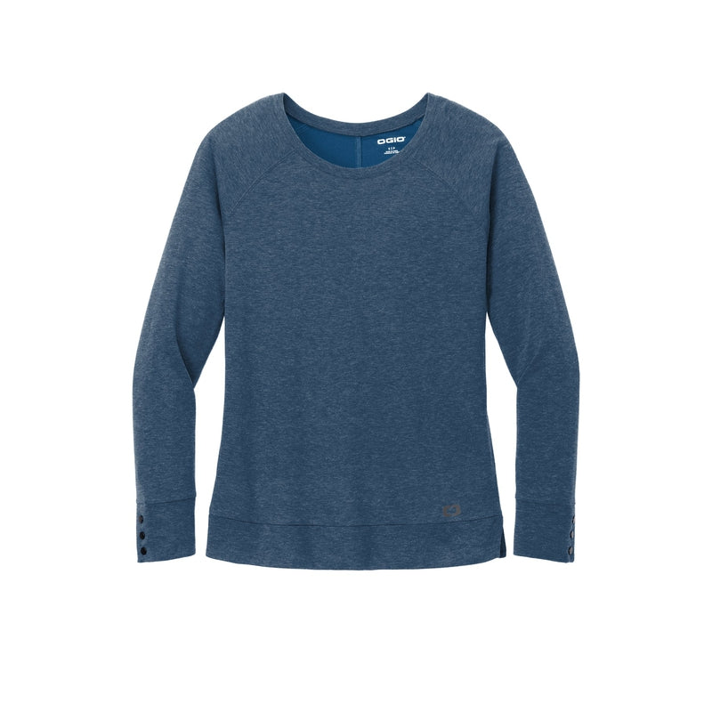 OGIO® Ladies Command Long Sleeve Scoop Neck - Spar Blue