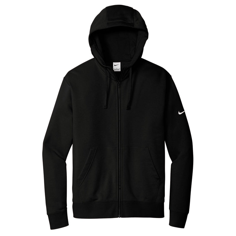 Nike Club Fleece Sleeve Swoosh Full-Zip Hoodie - Black