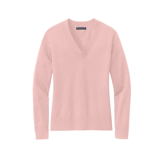 Brooks Brothers® Women’s Cotton Stretch V-Neck Sweater - Pearl Pink