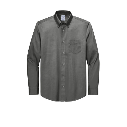Brooks Brothers® Wrinkle-Free Stretch Pinpoint Shirt - Deep Black