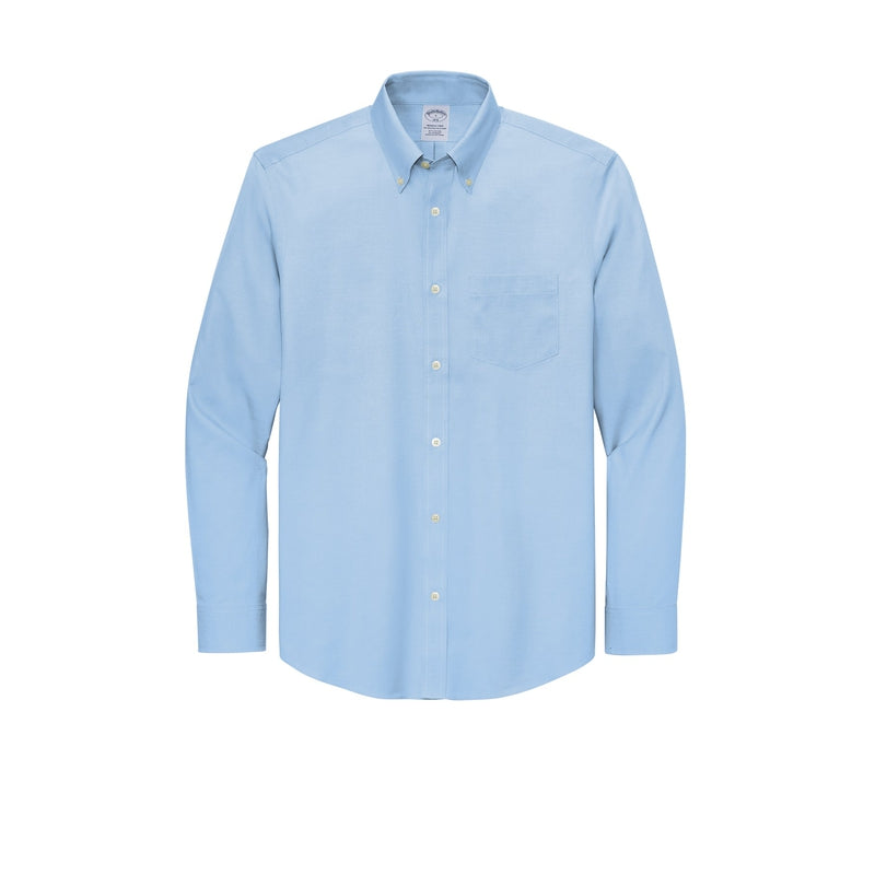 Brooks Brothers® Wrinkle-Free Stretch Pinpoint Shirt - Newport Blue