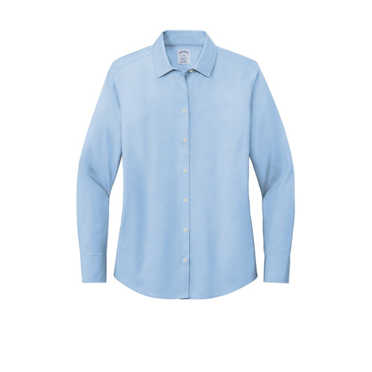 Brooks Brothers® Women’s Wrinkle-Free Stretch Pinpoint Shirt - Newport Blue