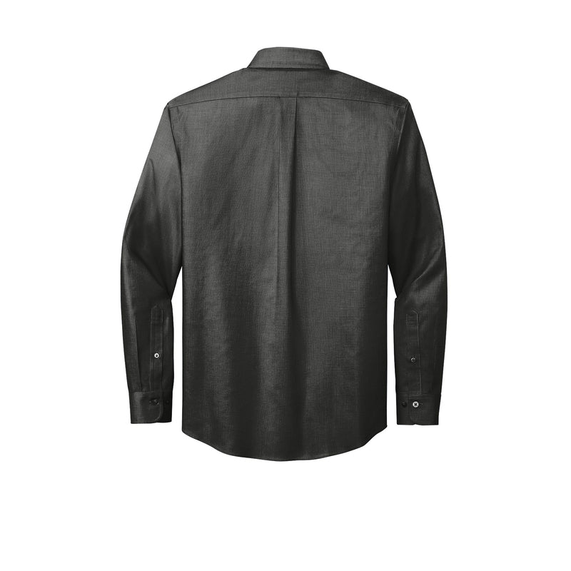 Brooks Brothers® Wrinkle-Free Stretch Nailhead Shirt - Deep Black