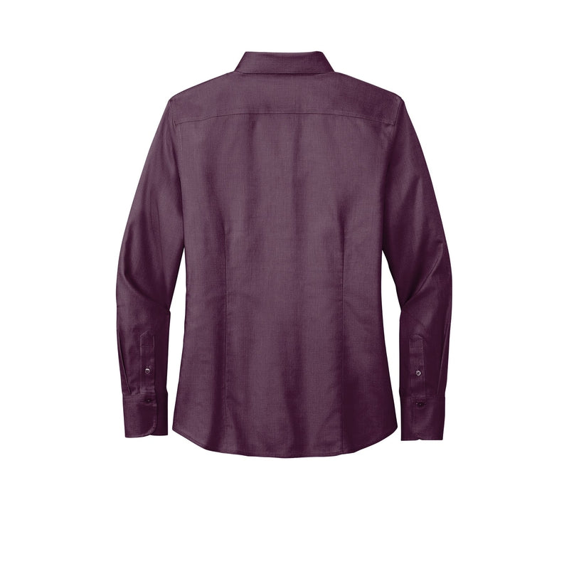 Brooks Brothers® Women’s Wrinkle-Free Stretch Nailhead Shirt - Navy Blazer/ Vintage Port