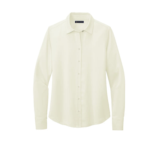 Brooks Brothers® Women’s Full-Button Satin Blouse - Off White