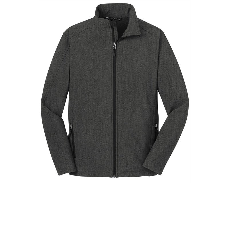 Port Authority® Core Soft Shell Jacket - Black Charcoal Heather