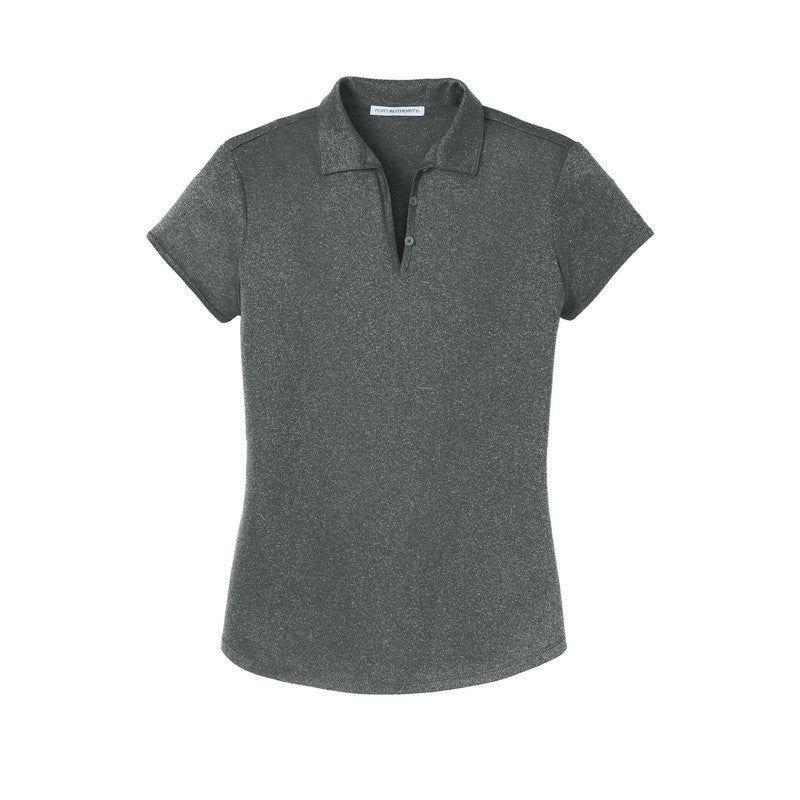 Port Authority® Ladies Trace Heather Polo - Charcoal Heather