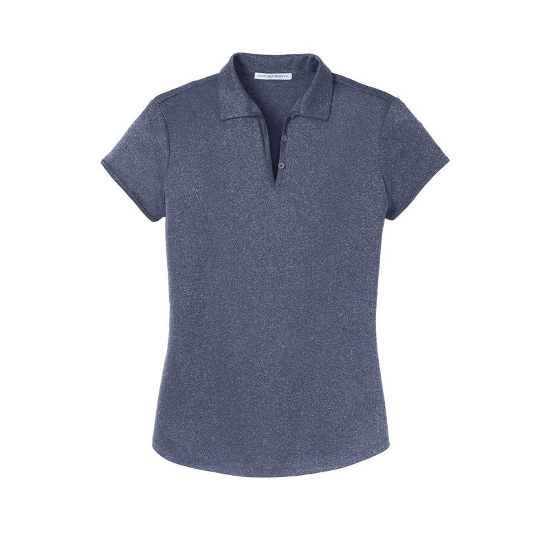 Port Authority® Ladies Trace Heather Polo - True Navy Heather