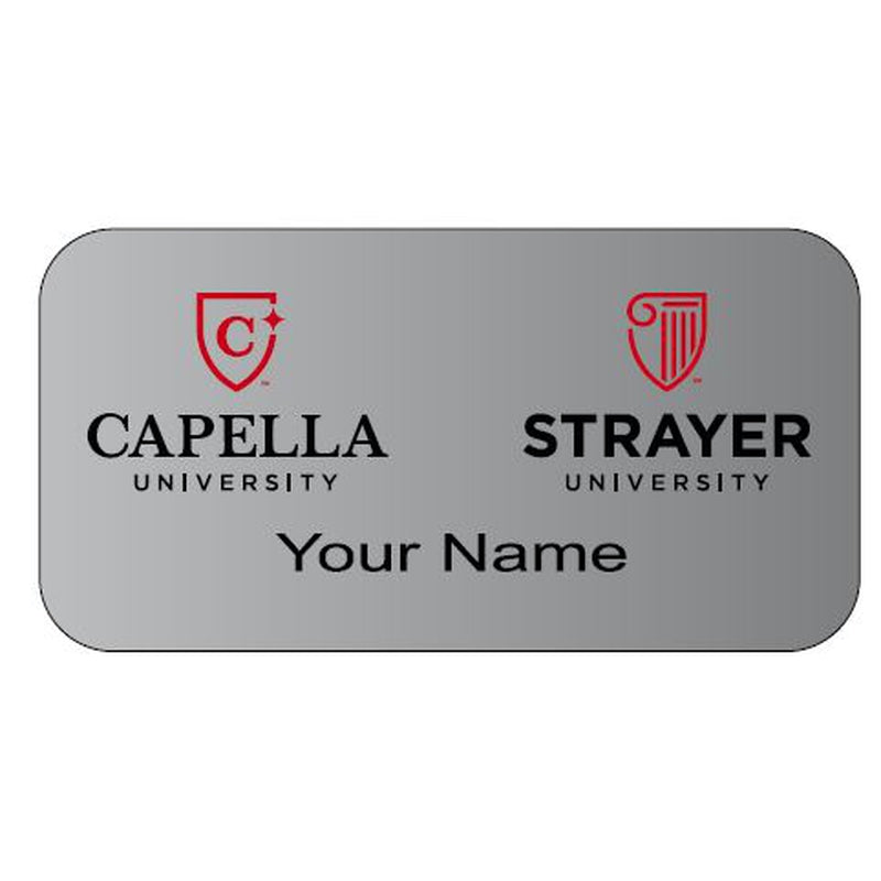 STRAYER-CAPELLA NAME BADGE